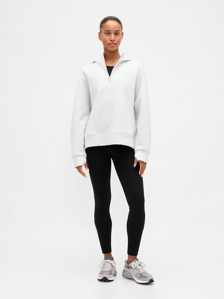 GapFit Oversized Quarter-Zip Hoodie