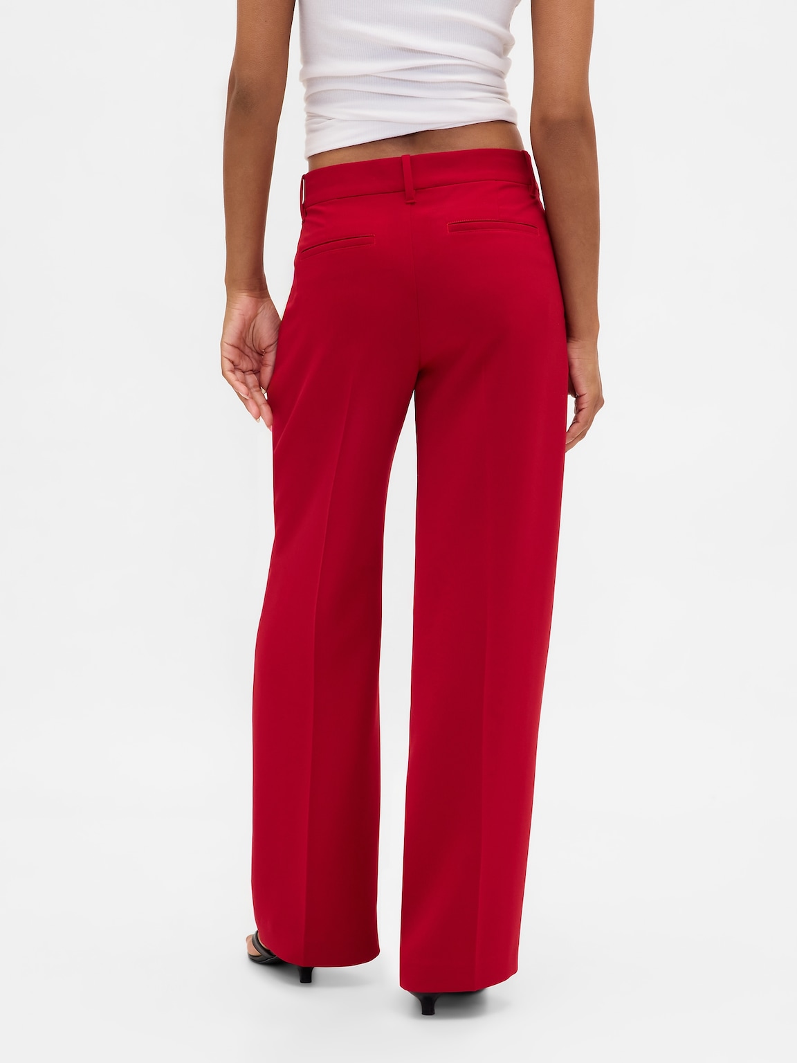 365 Low Rise Pleated Wide-Leg Trousers
