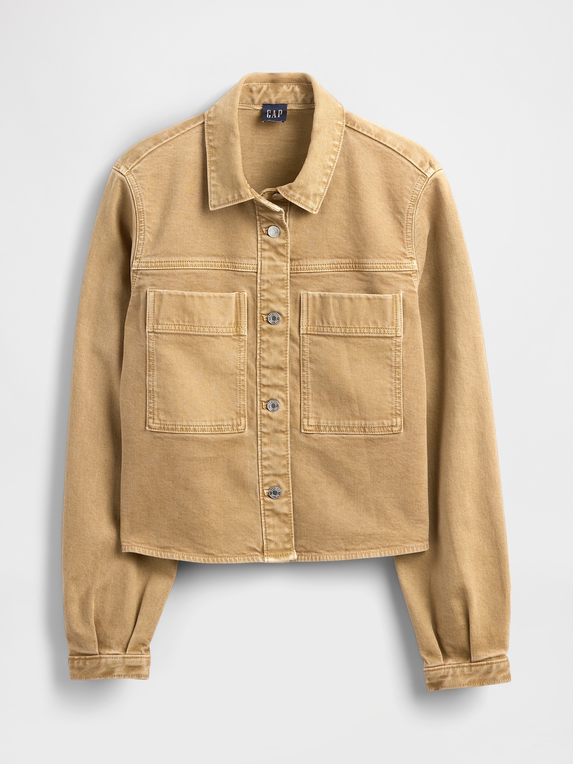 Denim Crop Shirt Jacket