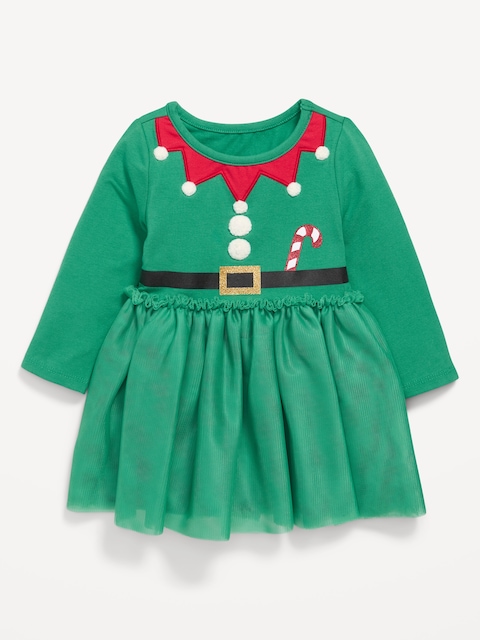 slim fit dress slacks Smocked Christmas Trees Short Sleeve Baby & Toddler Girl Dress main image 1
