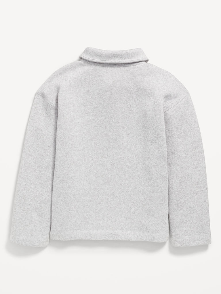Sweater-Fleece Quarter-Zip Tunic for Girls