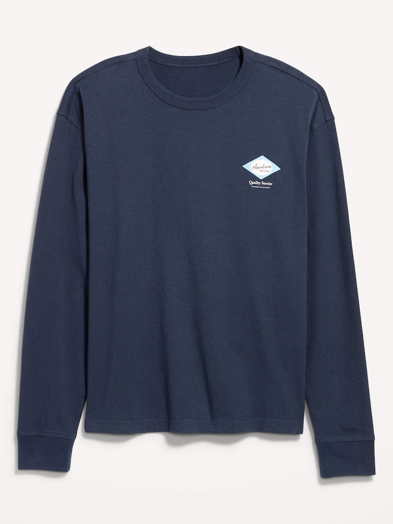 Heavyweight Crew-Neck Graphic Cropped T-Shirt