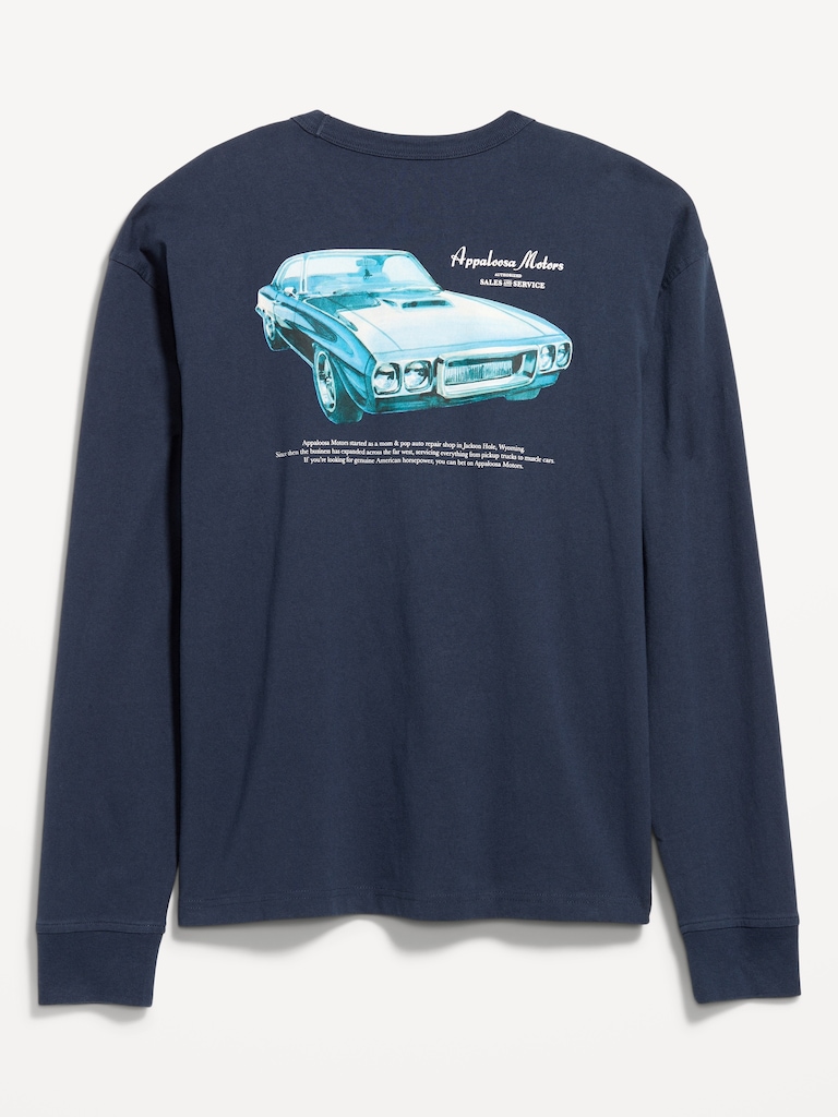 Heavyweight Crew-Neck Graphic Cropped T-Shirt