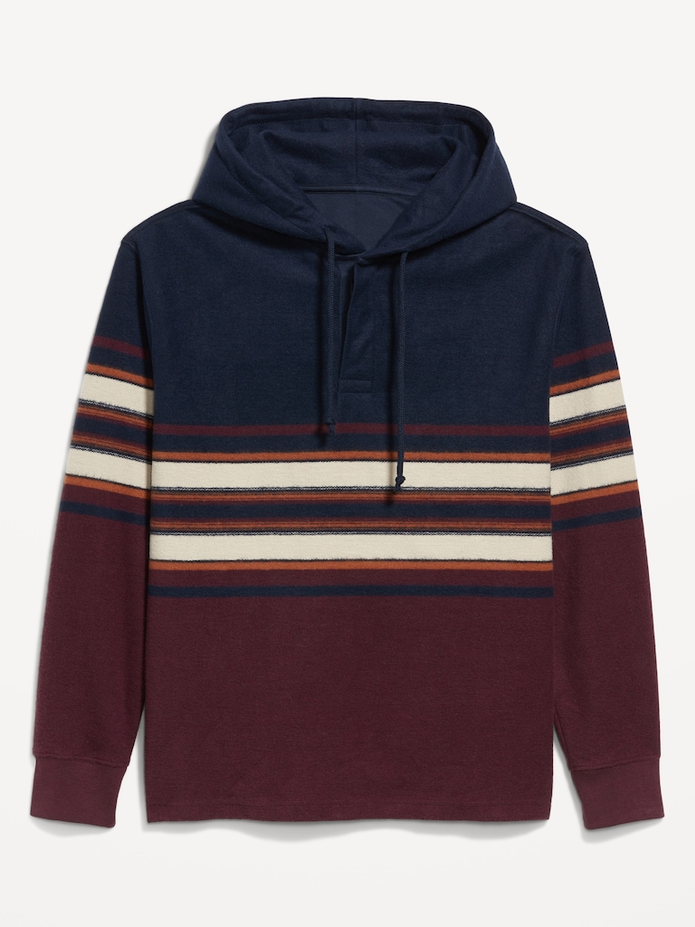 Plush Rugby Pullover Hoodie