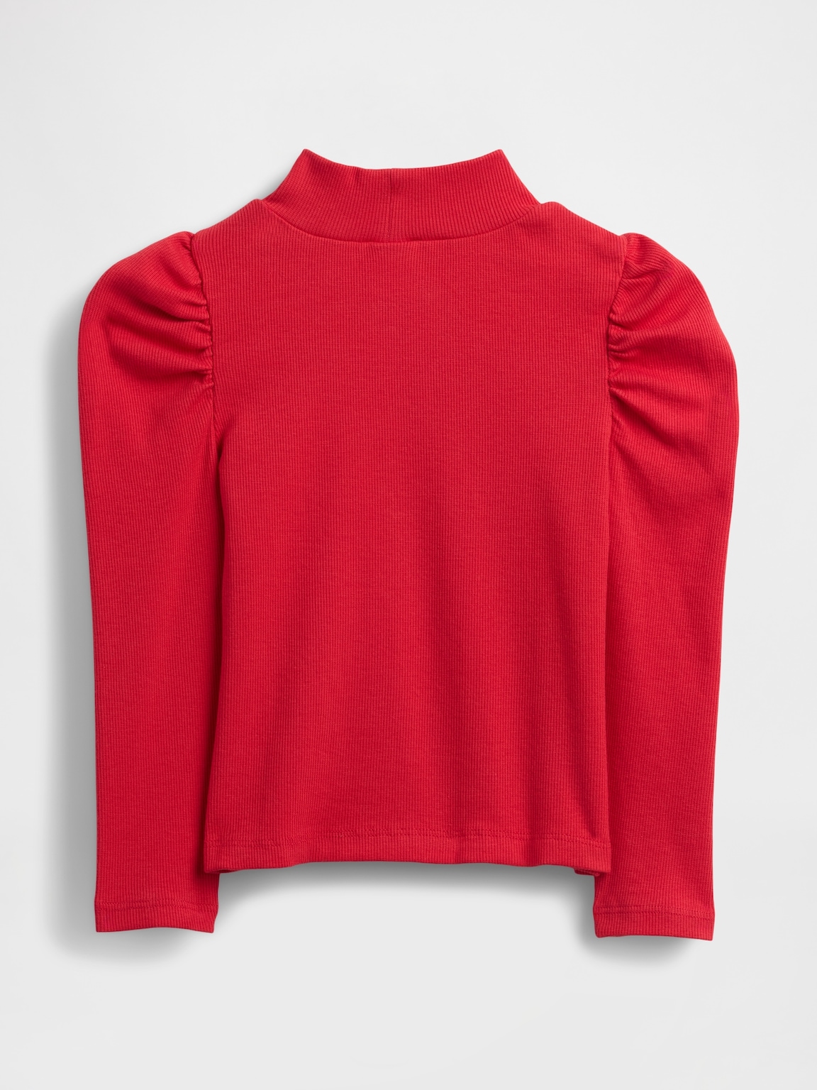 Baby & Toddler Puff-Sleeve Rib Mockneck