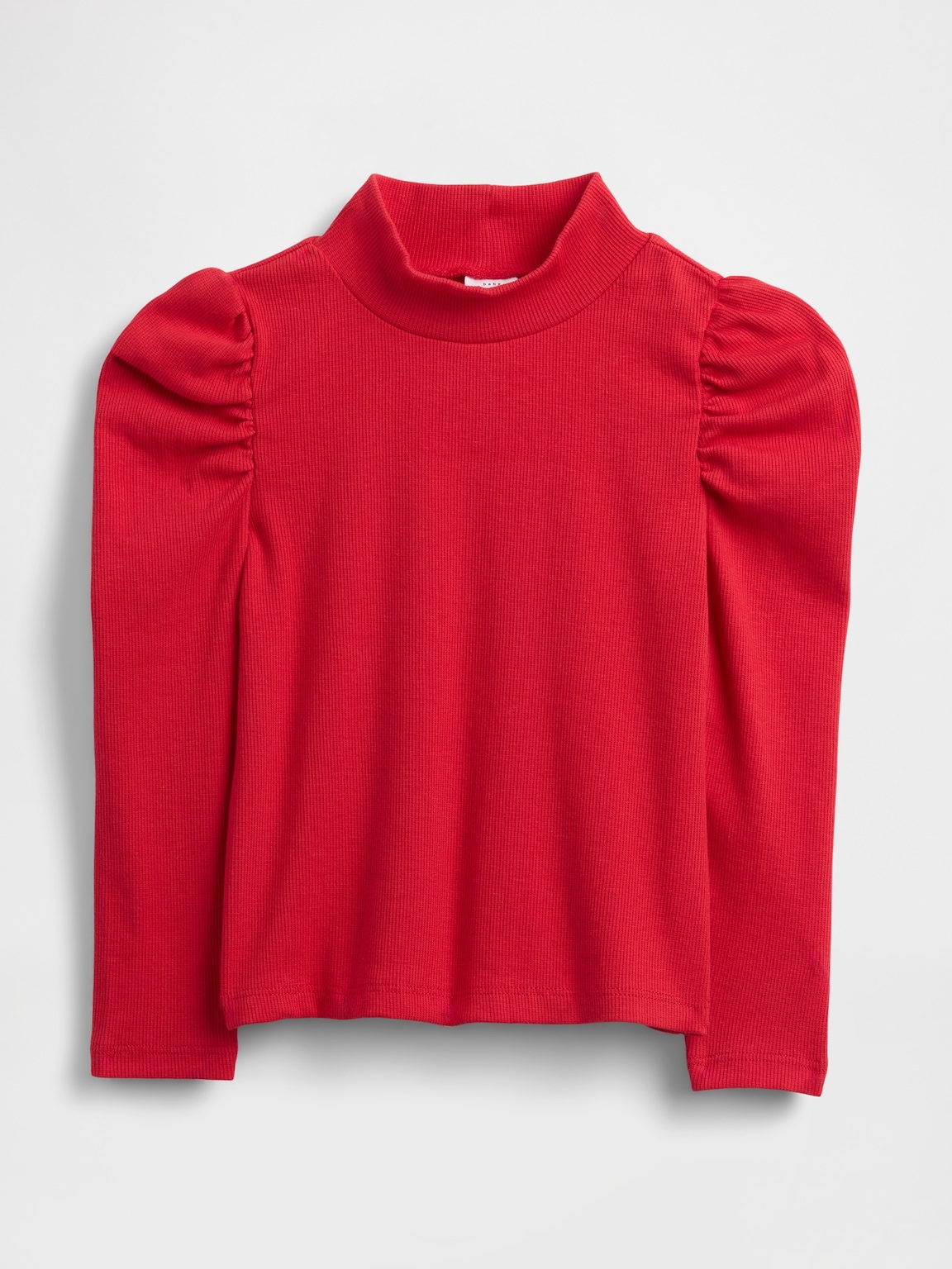 Baby & Toddler Puff-Sleeve Rib Mockneck