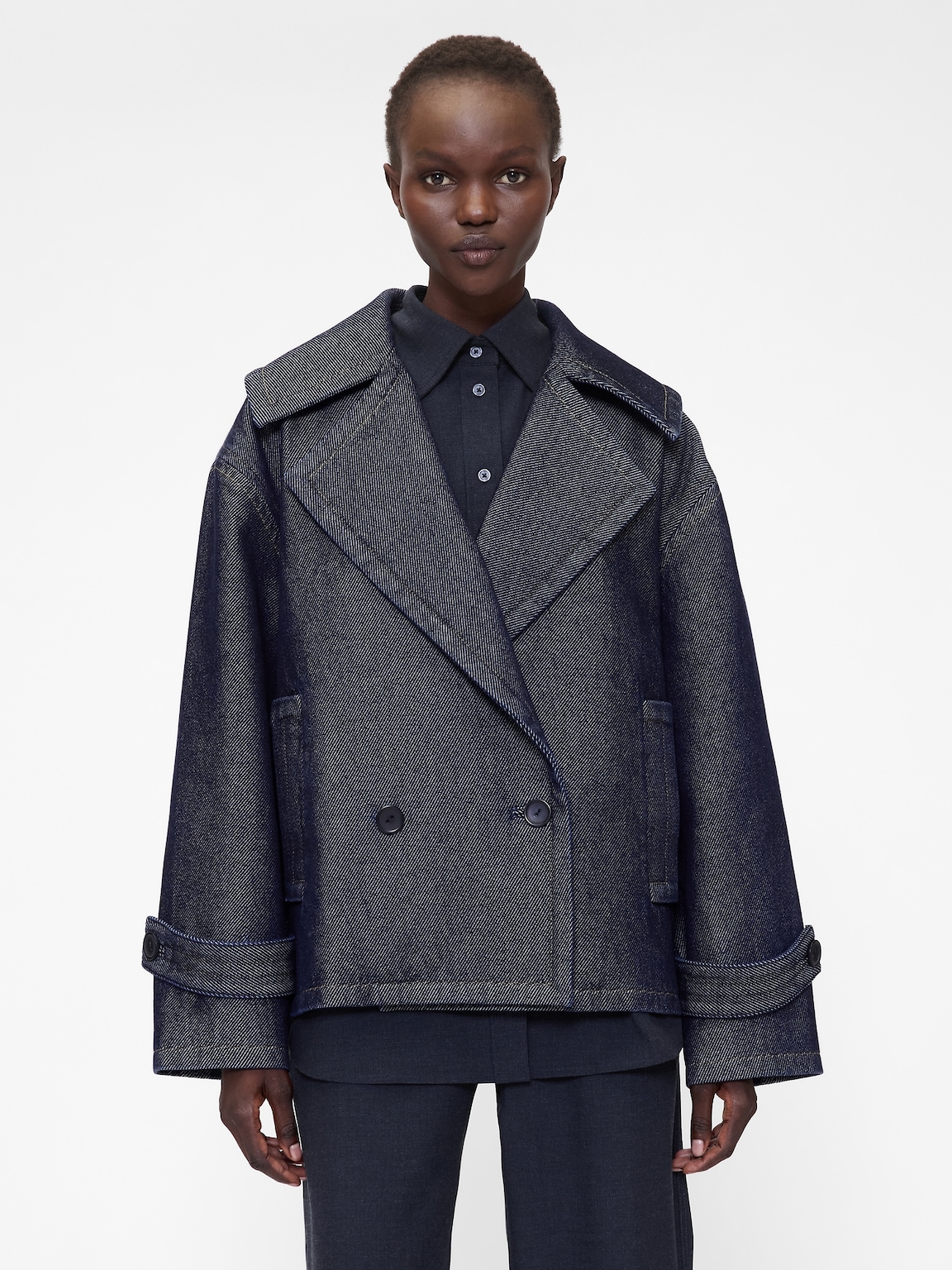 GapStudio Denim Cocoon Coat