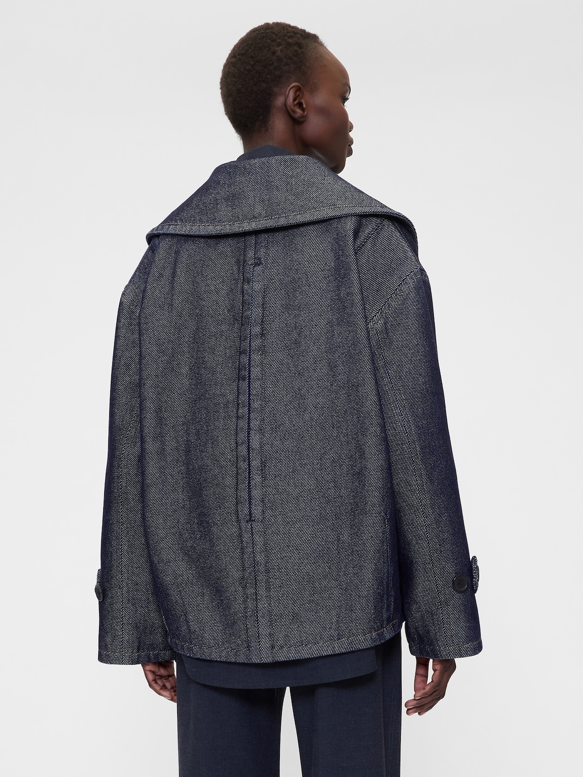 GapStudio Denim Cocoon Coat