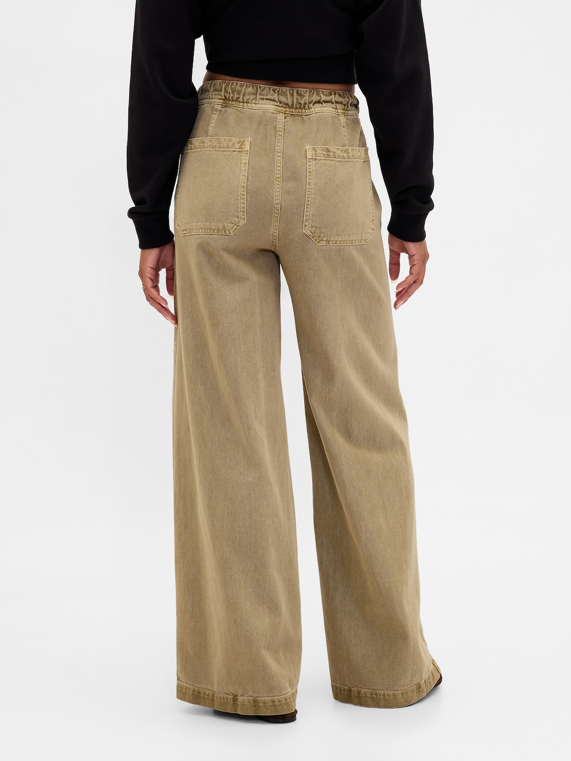 Mid Rise Easy Baggy Pants