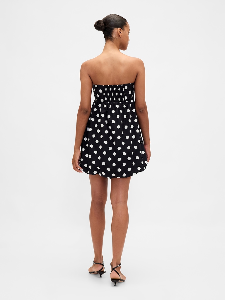 Poplin Bubble Mini Dress
