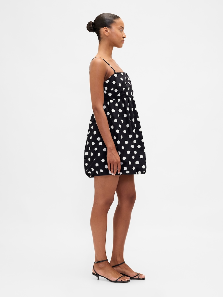 Poplin Bubble Mini Dress
