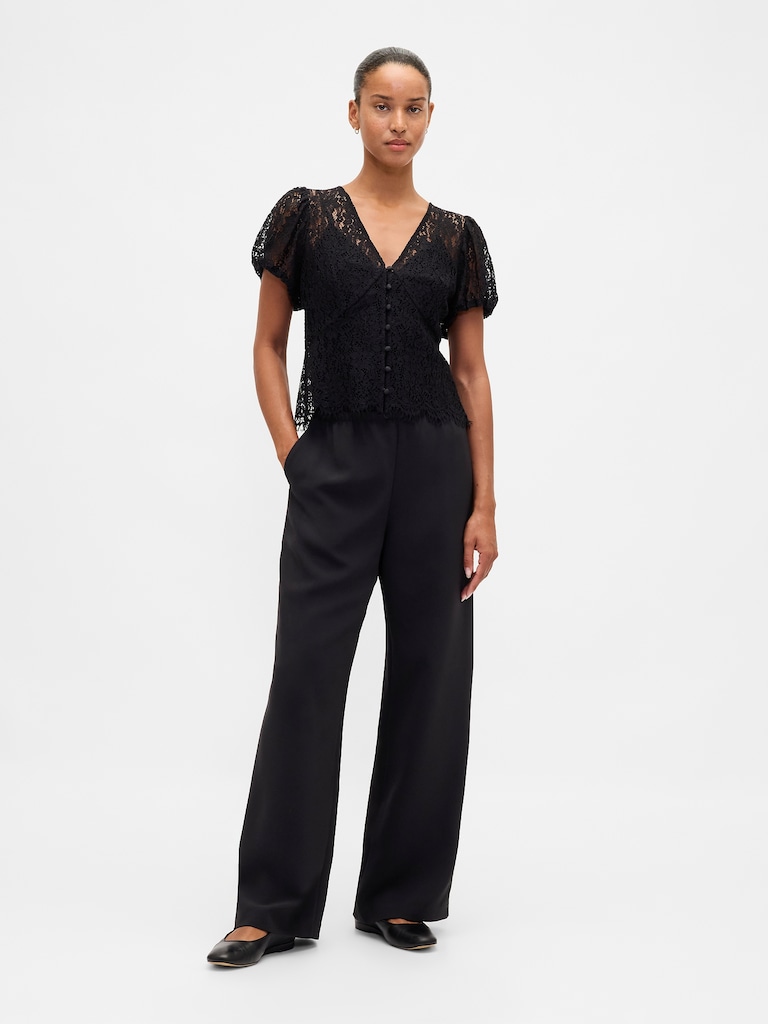 Lace V-Neck Top