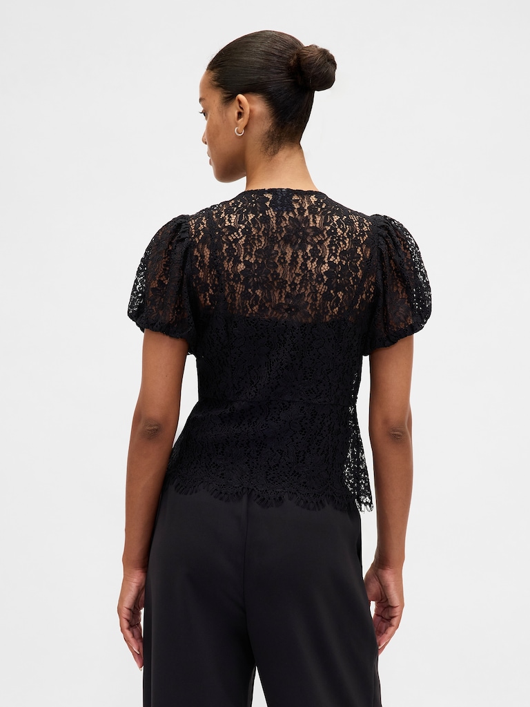 Lace V-Neck Top