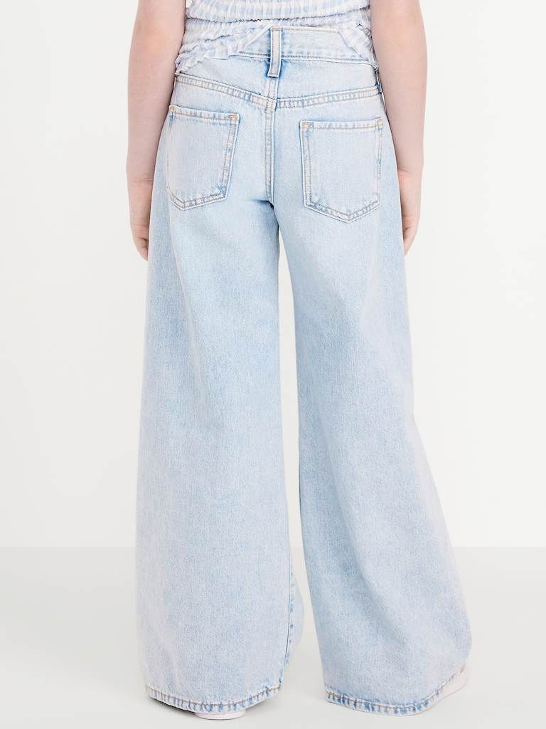 Mid-Rise Super Baggy Wide-Leg Jeans for Girls