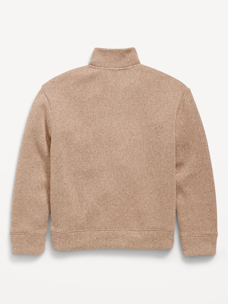 Sweater-Fleece Quarter-Zip for Boys