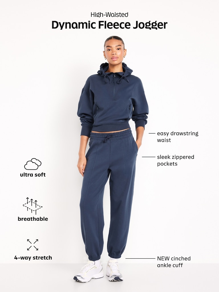 High-Waisted Dynamic Fleece Sweatpants