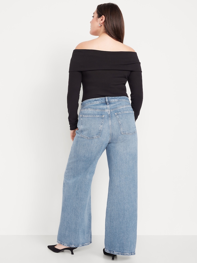 Extra High-Waisted Super Wide-Leg Jeans