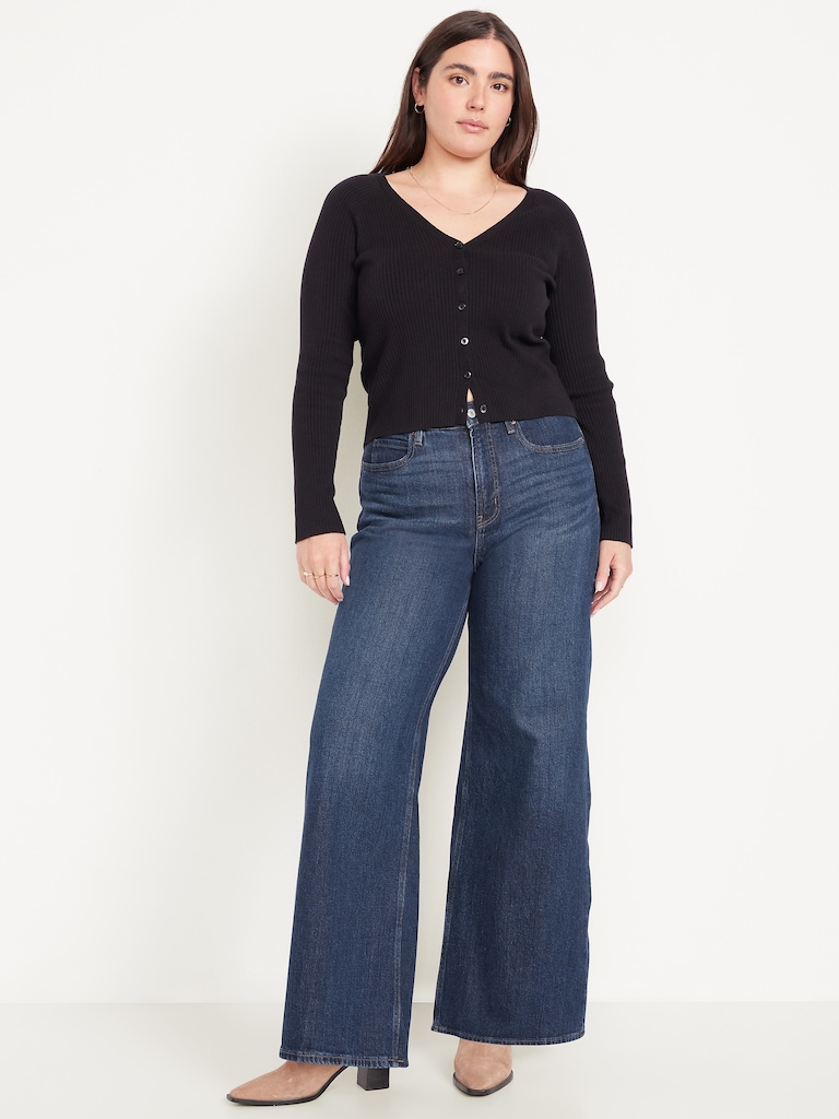 Extra High-Waisted Super Wide-Leg Jeans