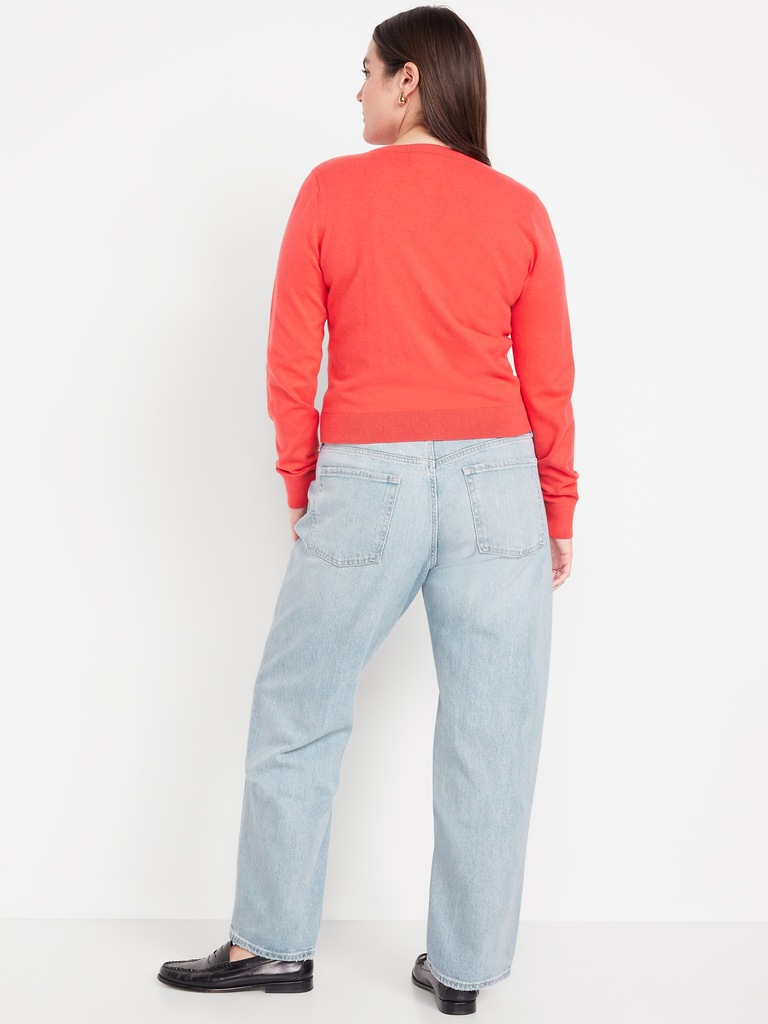 Mid-Rise Slouchy Straight Jeans