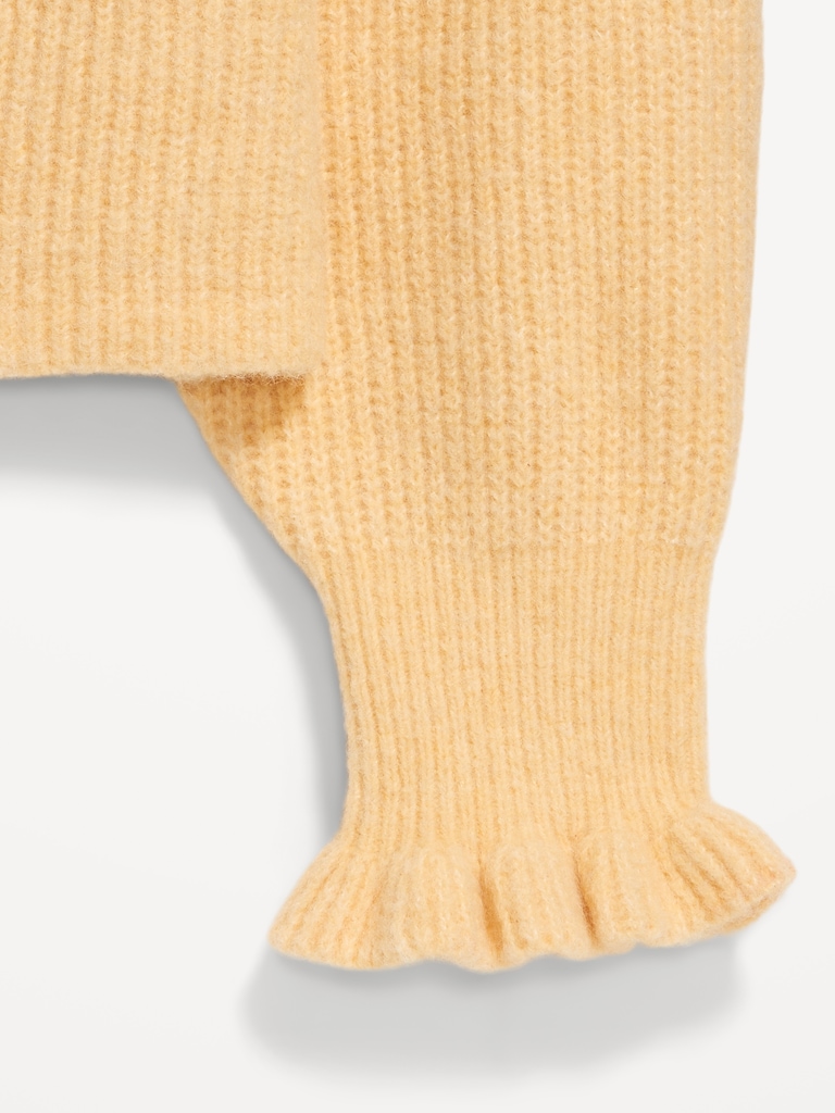 Loose Crew-Neck Cropped Sweater