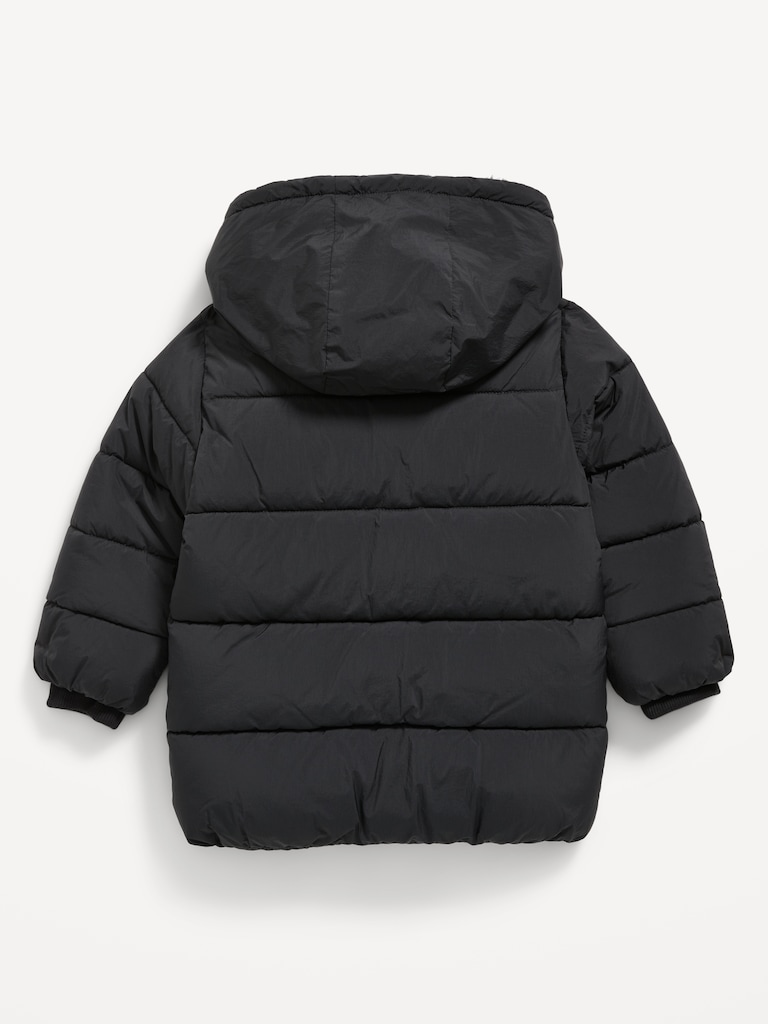 Water-Resistant Oversized Utility Parka Jacket for Toddler Boys