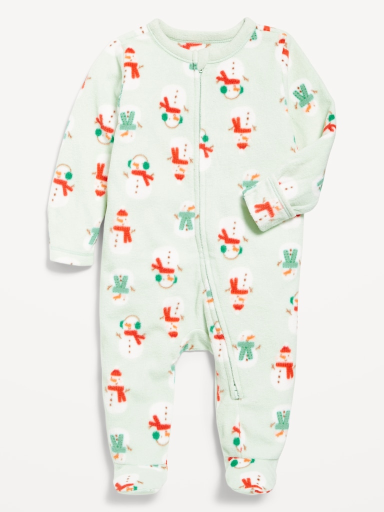 Microfleece 2-Way-Zip Sleep & Play Footed One-Piece for Baby