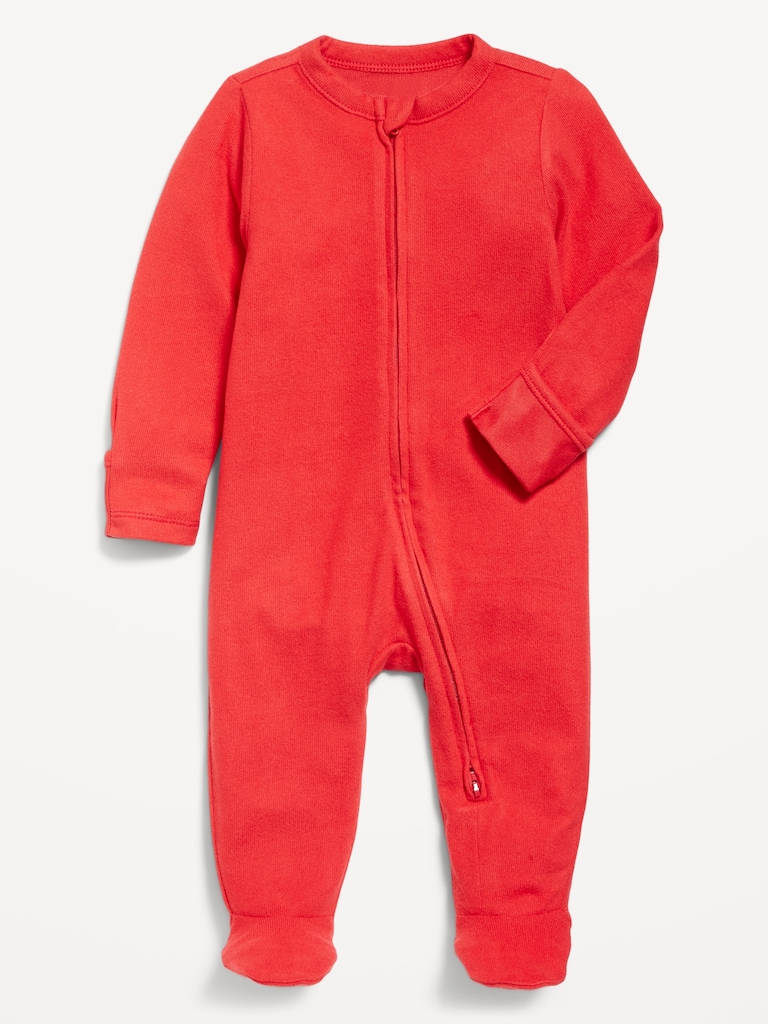 Cozy Knit 2-Way-Zip Sleep & Play Footed One-Piece for Baby