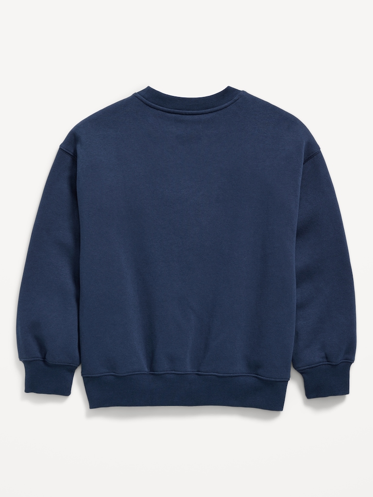 Disney© Oversized Gender-Neutral Logo-Graphic Sweatshirt for Kids