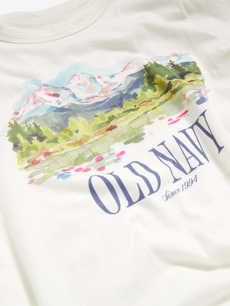 Crew-Neck Logo-Graphic T-Shirt