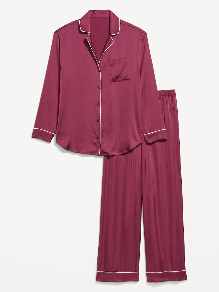 Satin Pajama Pant Set for Women