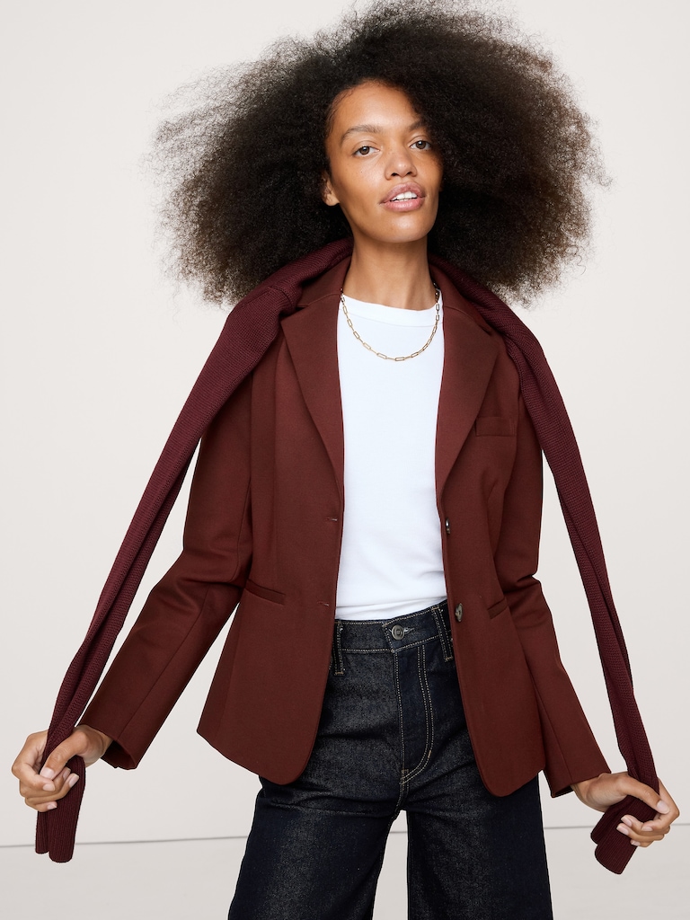 Slim Everywhere Ponte Blazer