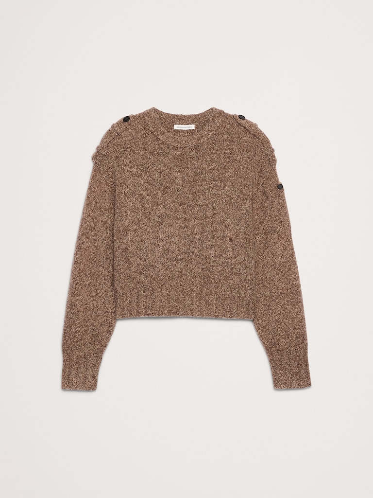 Marled Cashmere-Merino Blend Sweater
