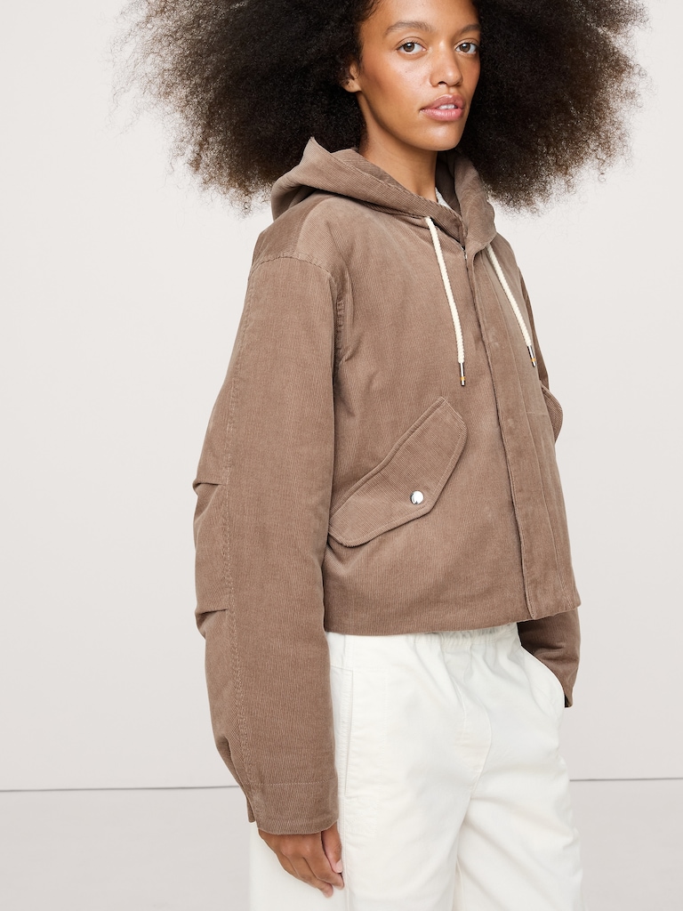 Corduroy Insulated Bomber Jacket