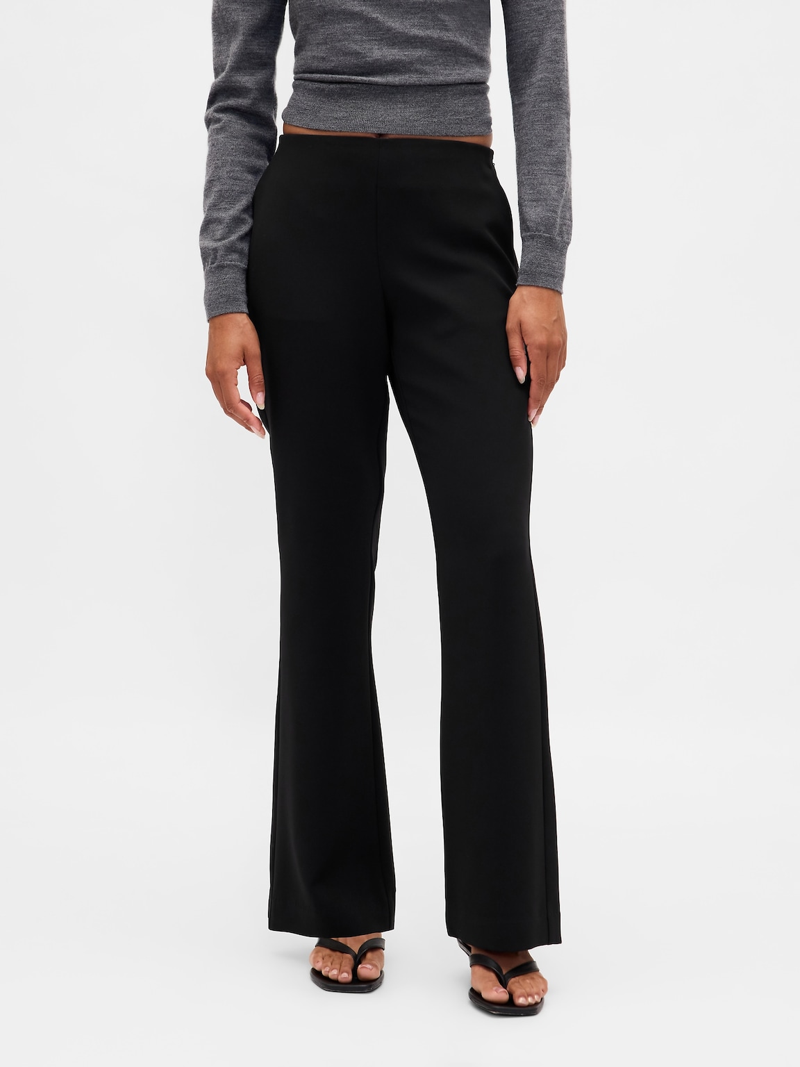 Low Rise Twill Flare Pants