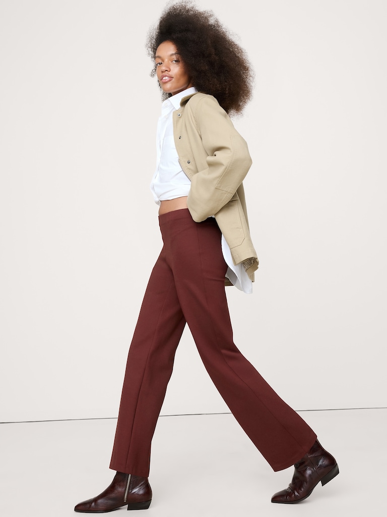 Straight Everywhere Ponte Ankle Pant