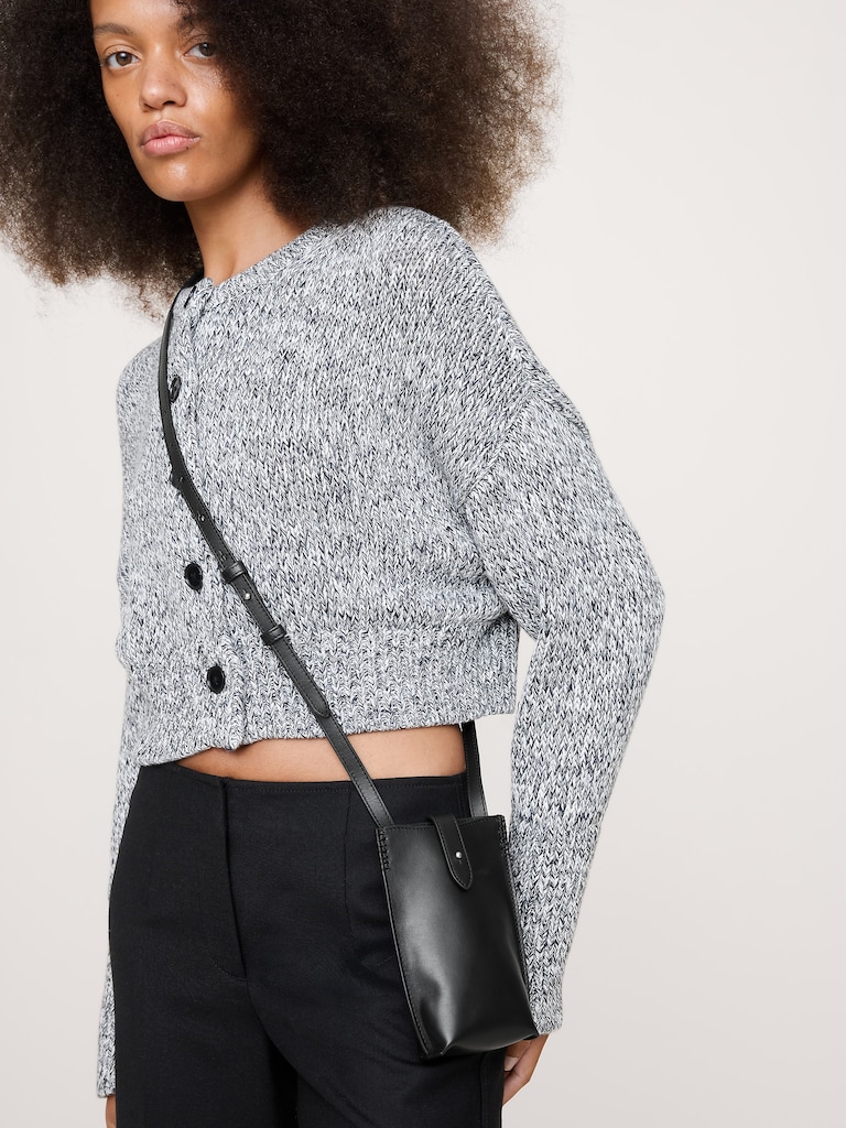 Italian Leather Crossbody Pouch