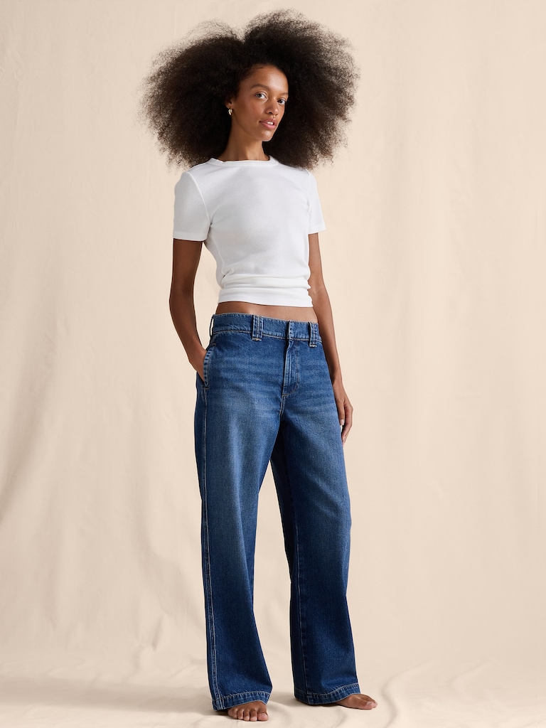 Mid-Rise Trouser Jean