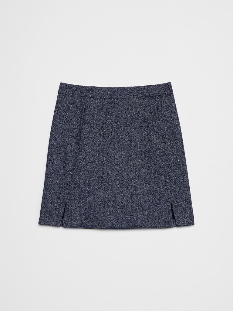 Herringbone Mini Skirt