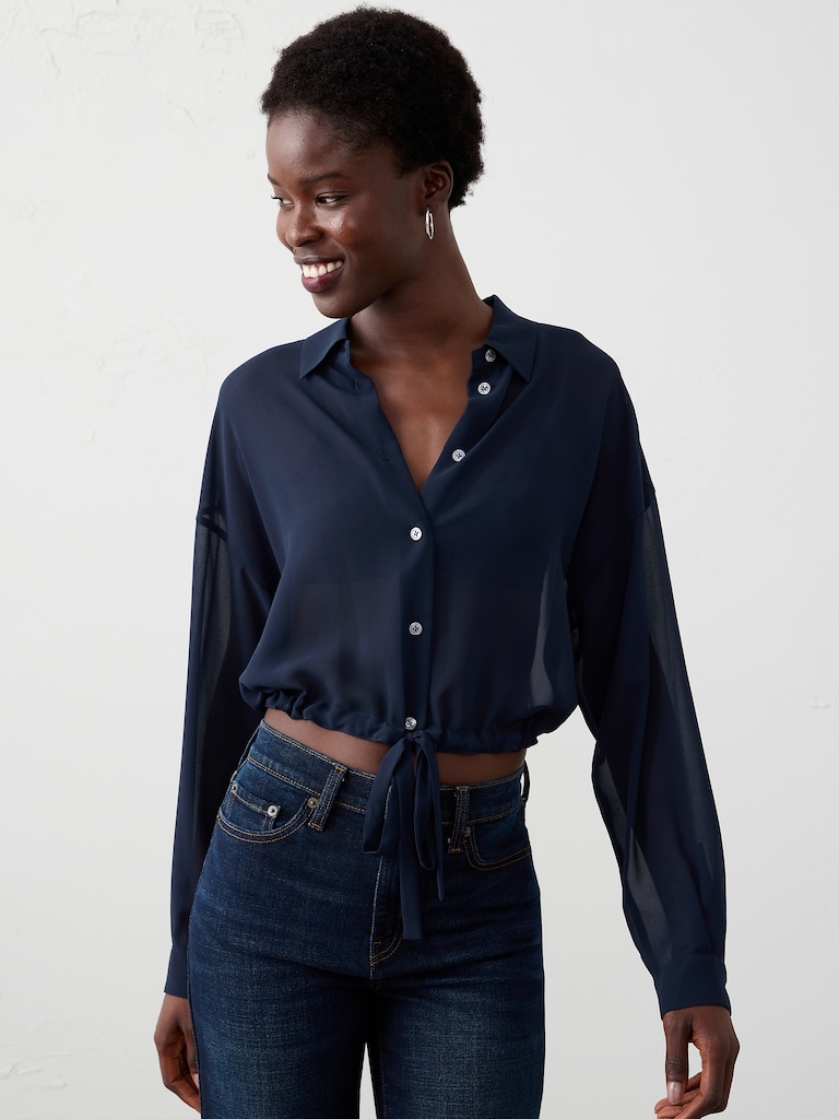 Cinched Hem Shirt