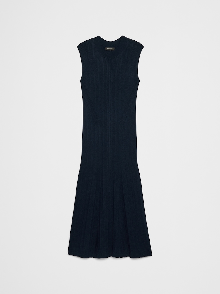 Ribbed Maxi Sweater Dress