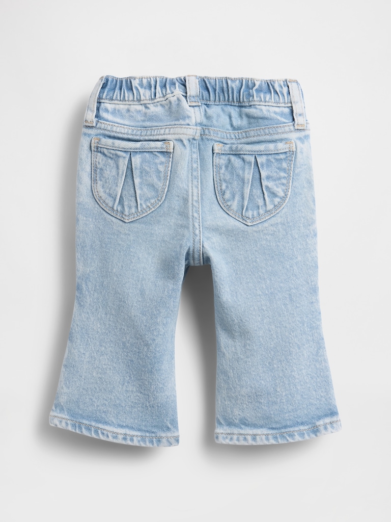 Baby Heart Pocket Flare Jeans