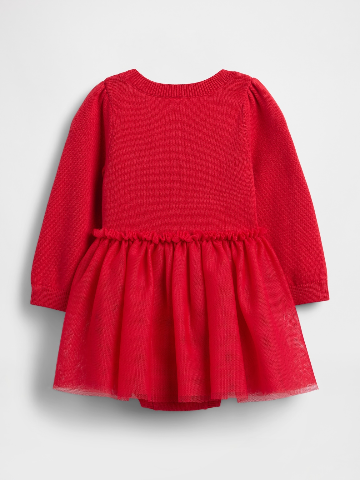 Baby Tulle Sweater Bodysuit Dress Set