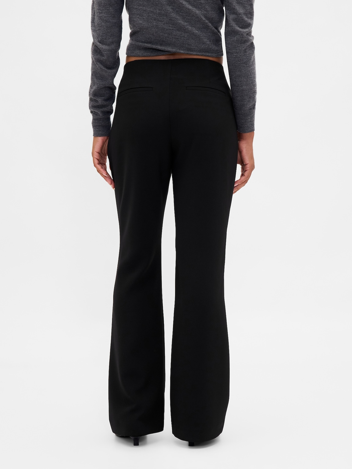 Low Rise Twill Flare Pants