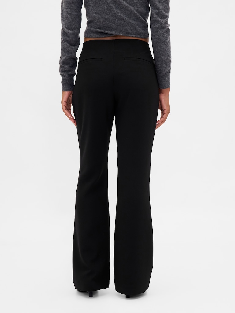 Low Rise Twill Flare Pants