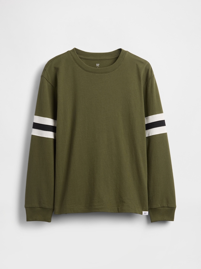 Kids Relaxed Varsity Stripe T-Shirt