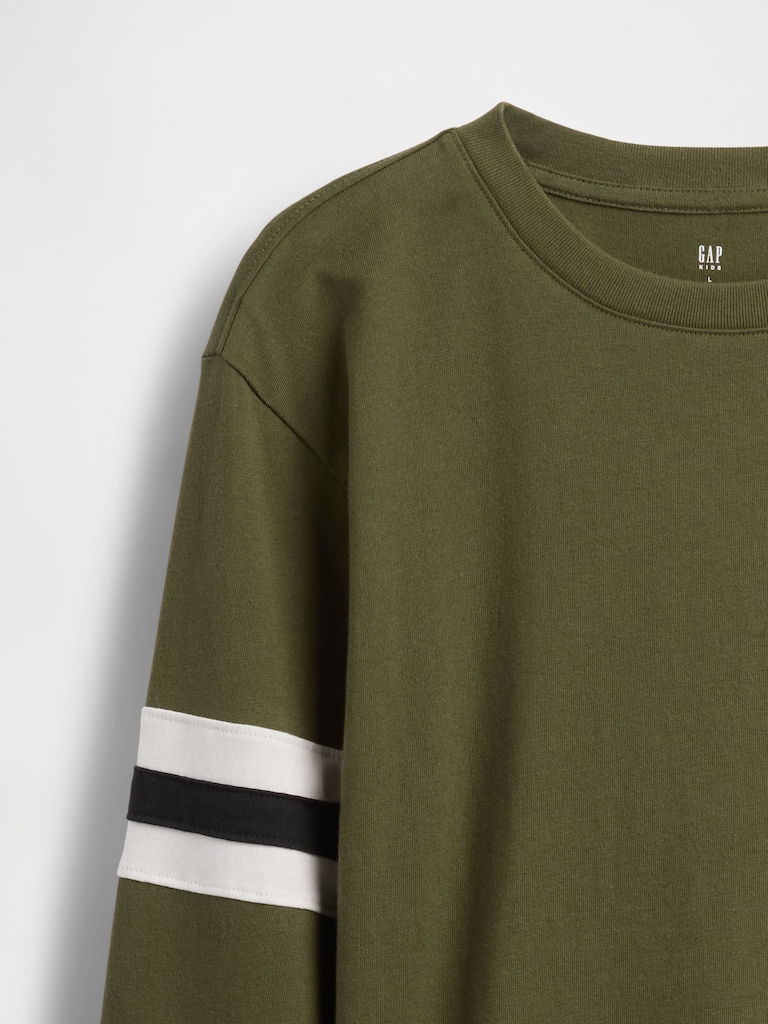 Kids Relaxed Varsity Stripe T-Shirt