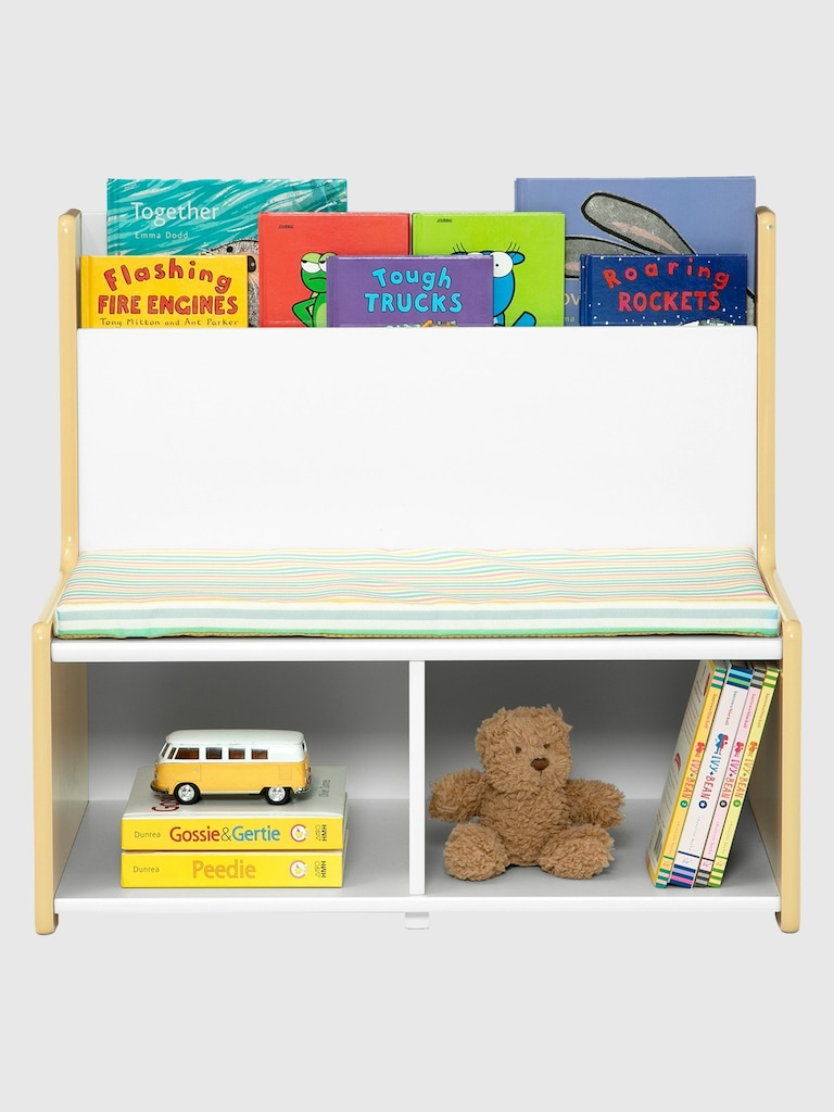 Toddler Reading Nook with Padded Bench