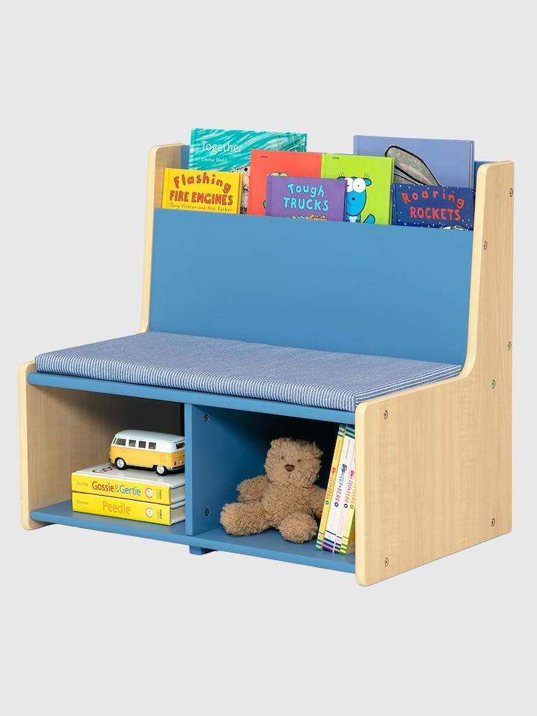 Toddler Reading Nook with Padded Bench