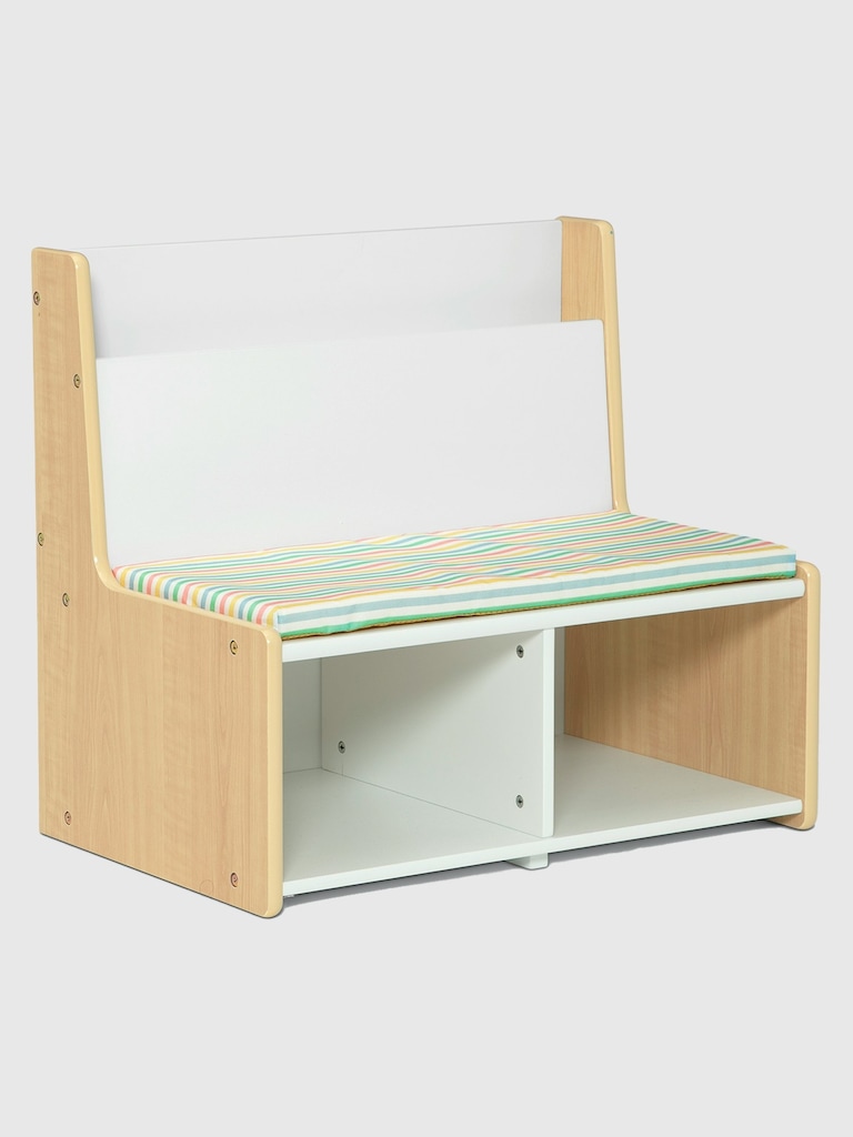 Toddler Reading Nook with Padded Bench
