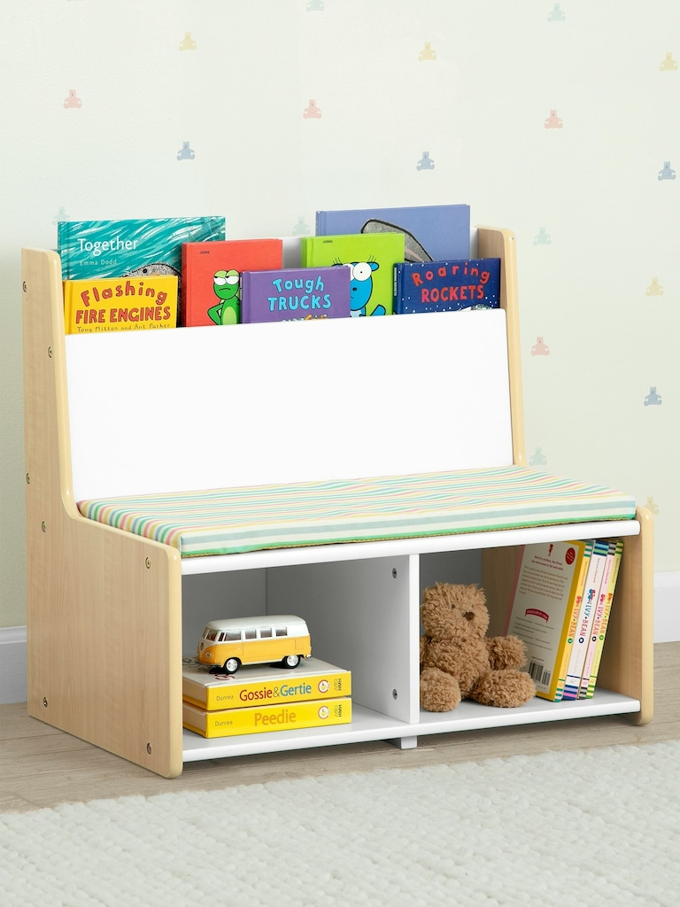Toddler Reading Nook with Padded Bench
